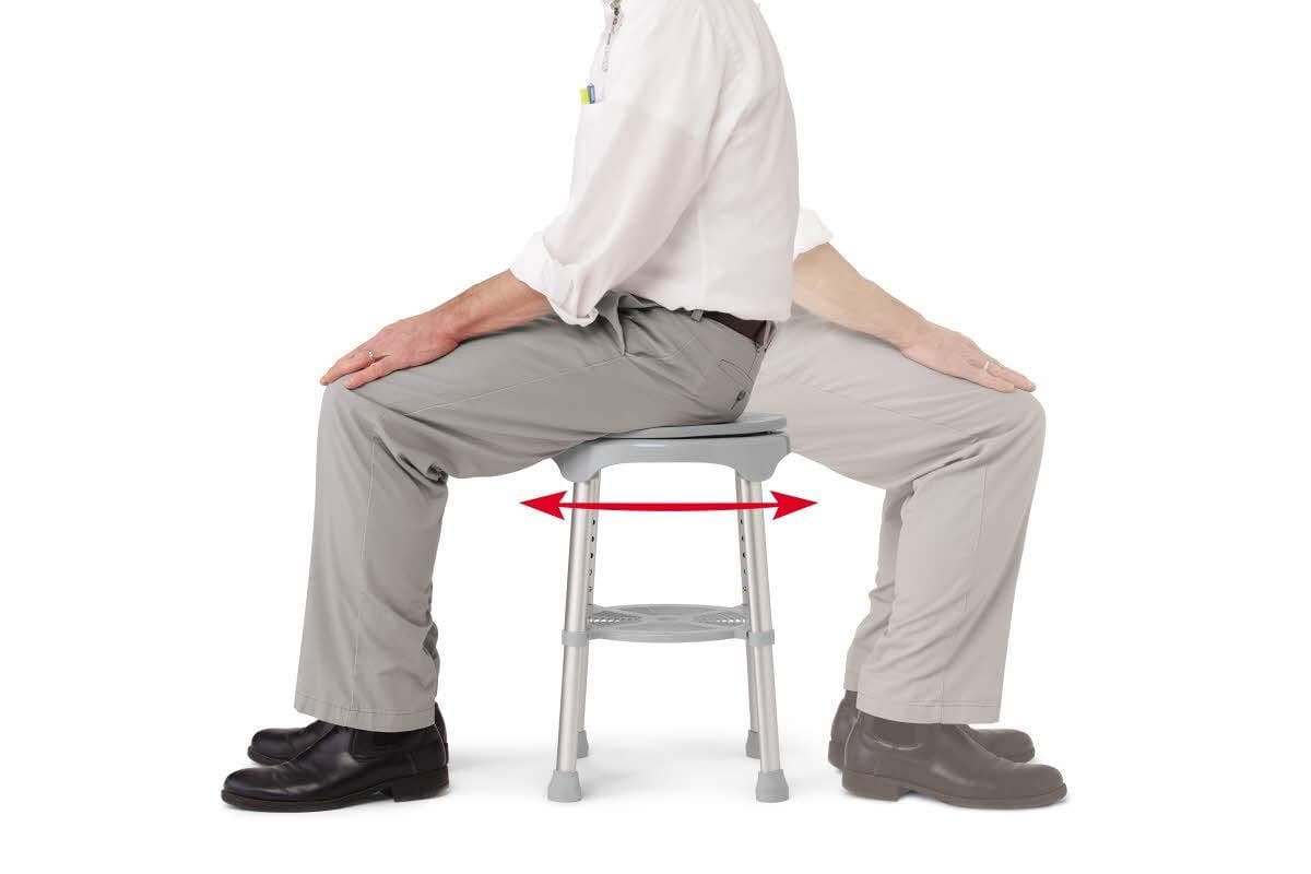 Medline Durable Lightweight 360 Swivel Shower Stool - Supports 300 lbs - primehubstore.shop Bath Stool