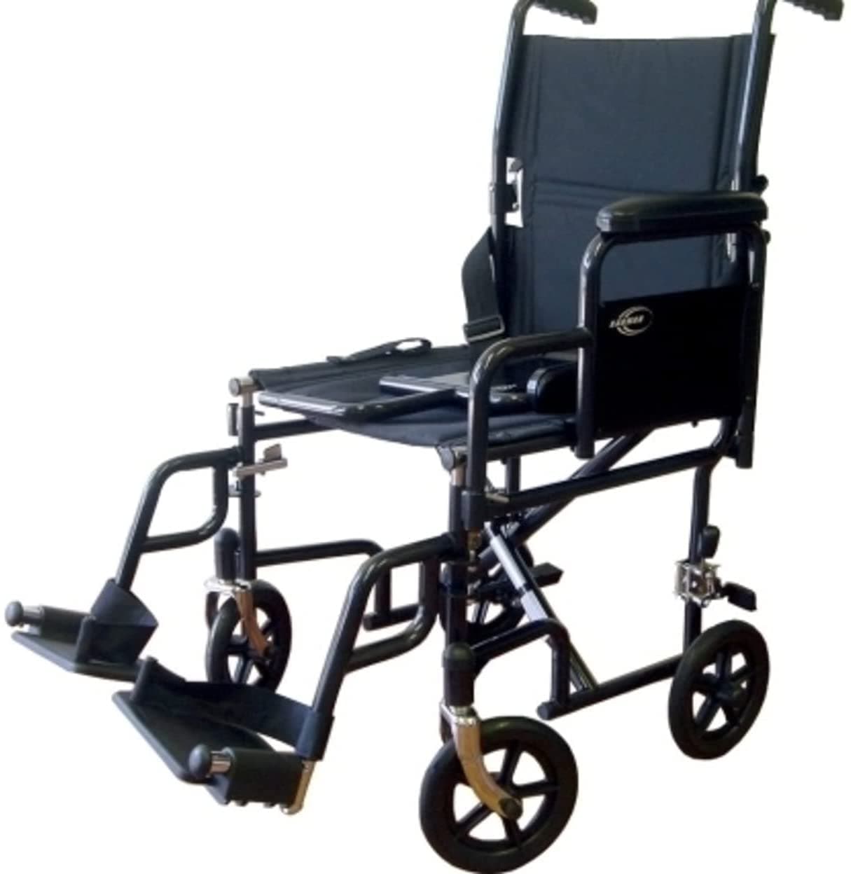 Karman Lightweight Folding Transport Wheelchair with Detachable Desk Arms - primehubstore.shop Transport Chairs
