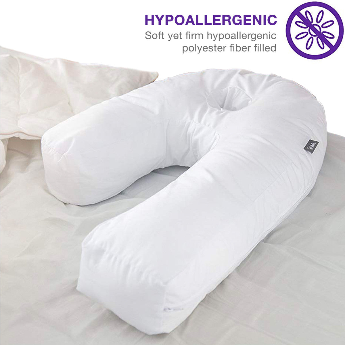 DMI Hypoallergenic Side Sleeper Pillow - primehubstore.shop Body Pillows