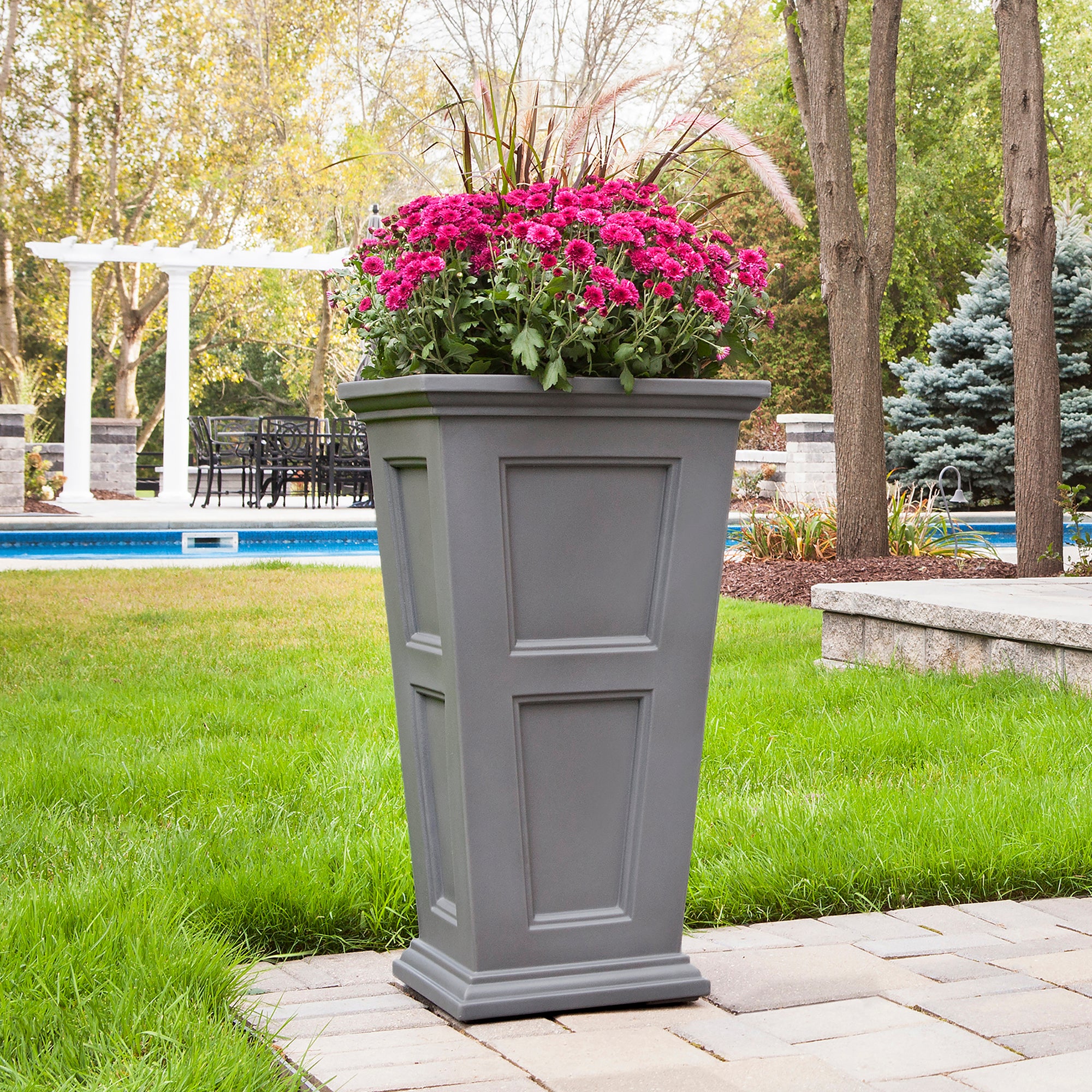 Mayne Fairfield 28 Inch Tall Planter - New England Design - All Weather - primehubstore.shop Planters