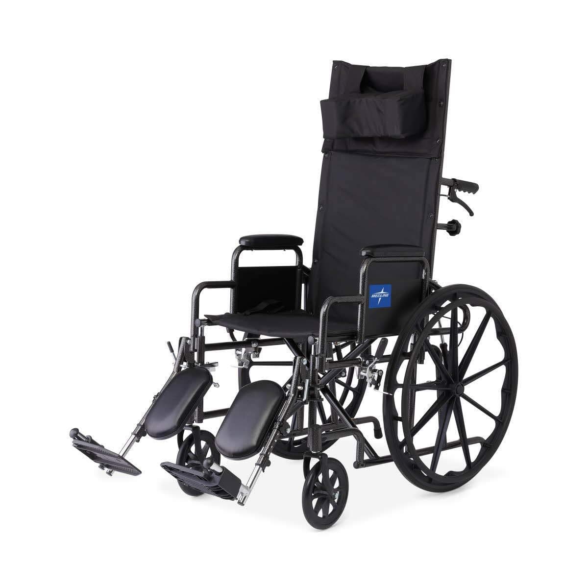Medline Guardian Folding Reclining Wheelchairs - Desk-Length Arms & ELR - primehubstore.shop Reclining Wheelchairs