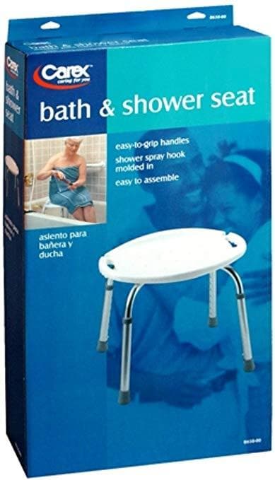 Carex Adjustable Bath and Shower Seat – Height Adjustable Shower Stool - primehubstore.shop Bath Stool