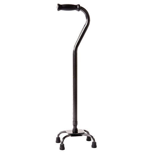 Carex Bariatric Quad Cane - Adjustable Height Walking Stick with Small Base - primehubstore.shop Quad Canes
