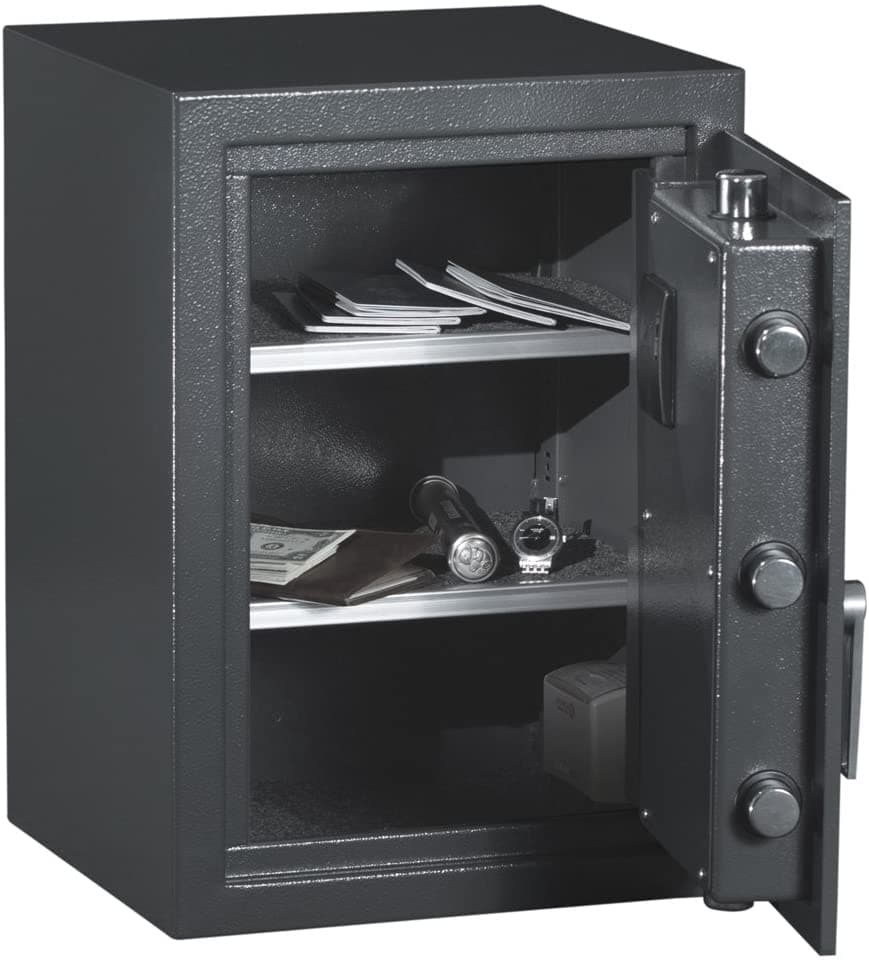 Protex Biometric Burglary Heavy Duty Security Safe with 2 Shelves HZ-53 - primehubstore.shop Security Safes