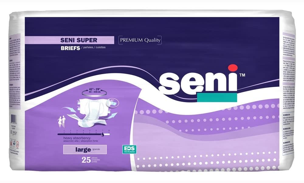Seni Super Premium Quality Unisex Briefs - Heavy Absorbency - Case of 75 - primehubstore.shop Briefs
