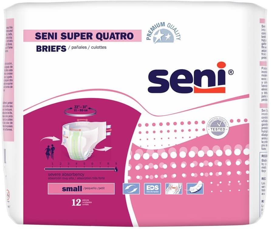 Seni Super Quatro Premium Quality Unisex Briefs - Severe Absorbency - primehubstore.shop Briefs