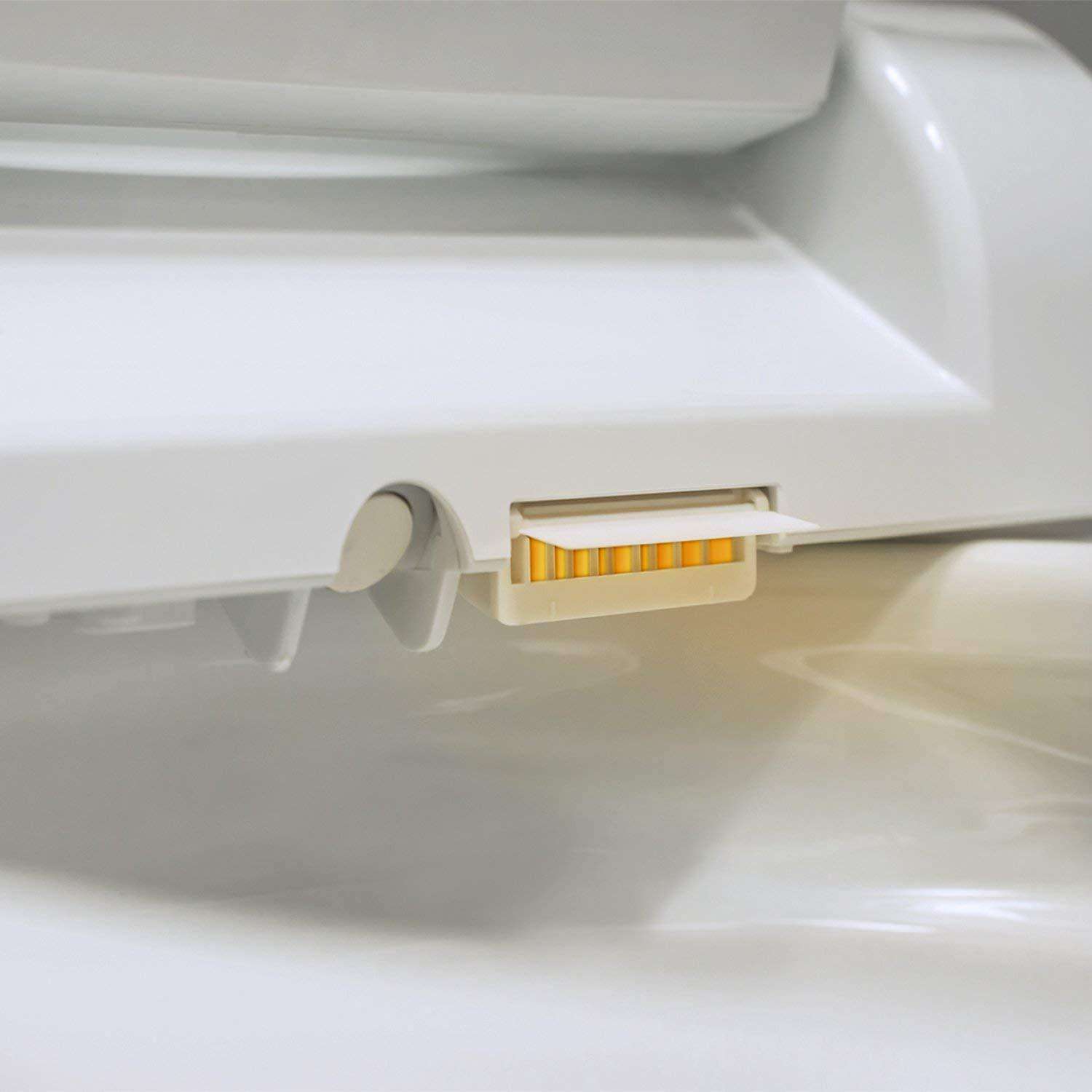 Brondell Swash Bidet Seat White with Air Dryer and Stainless-Steel Nozzle, Nightlight, Deodorizer & Remote Control - primehubstore.shop Bidets