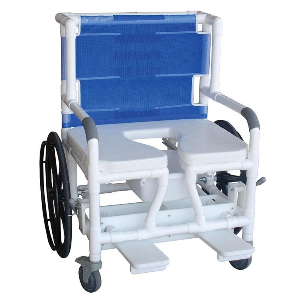 MJM International Bariatric Self Propelled 26" Transport Chair - Royal Blue - primehubstore.shop Transport Chairs