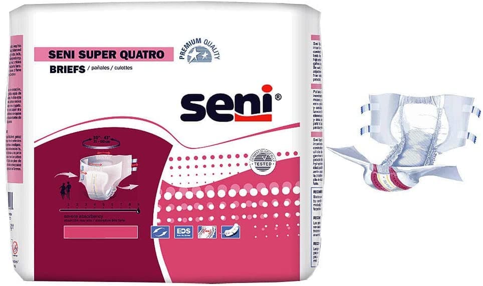 Seni Super Quatro Premium Quality Unisex Briefs - Severe Absorbency - primehubstore.shop Briefs