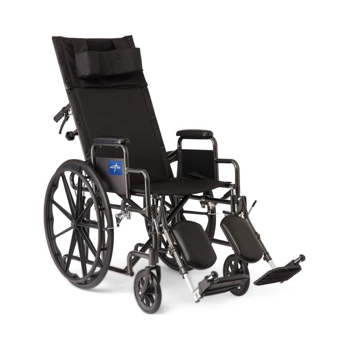 Medline Guardian Folding Reclining Wheelchairs - Desk-Length Arms & ELR - primehubstore.shop Reclining Wheelchairs