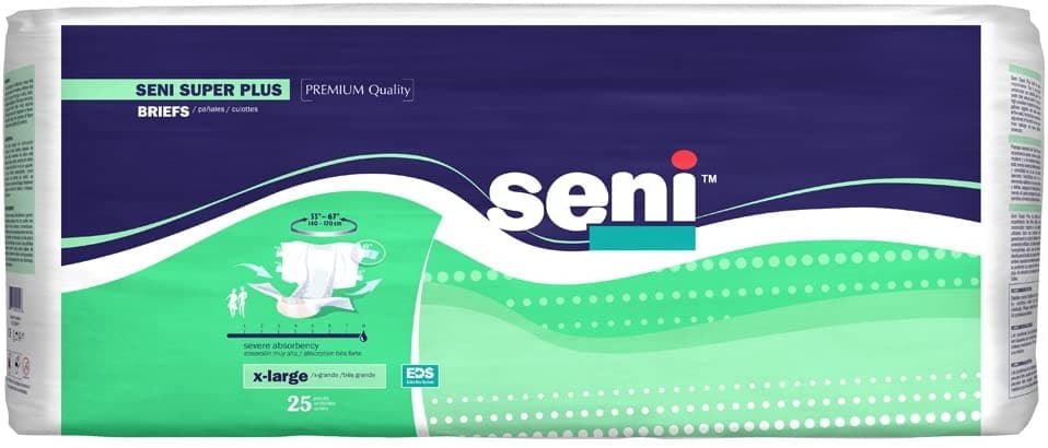 Seni Super Plus Premium Quality Unisex Briefs- Heavy Absorbency - Case of 75 - primehubstore.shop Briefs