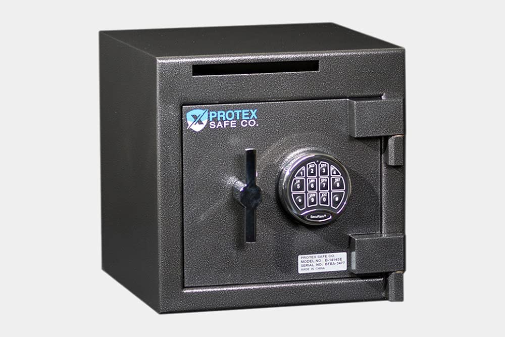 Protex Electronic Keypad Security Safe with Drop Slot B1414SE - primehubstore.shop Security Safes