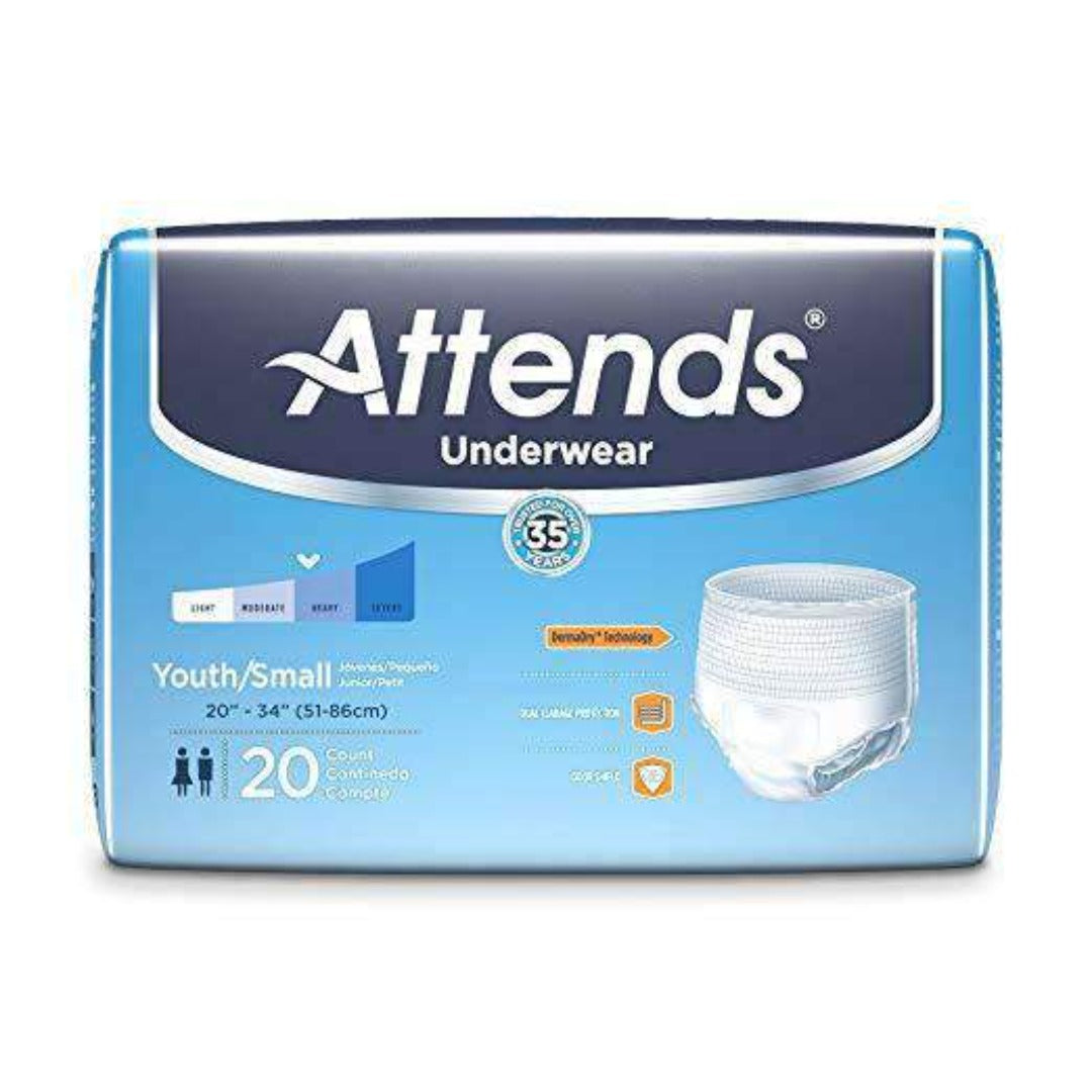 Attends Advanced Protective Underwear with Advanced DermaDry Technology for Adult Incontinence Care - primehubstore.shop Incontinence