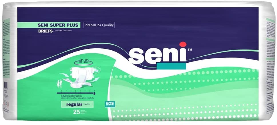 Seni Super Plus Premium Quality Unisex Briefs- Heavy Absorbency - Case of 75 - primehubstore.shop Briefs