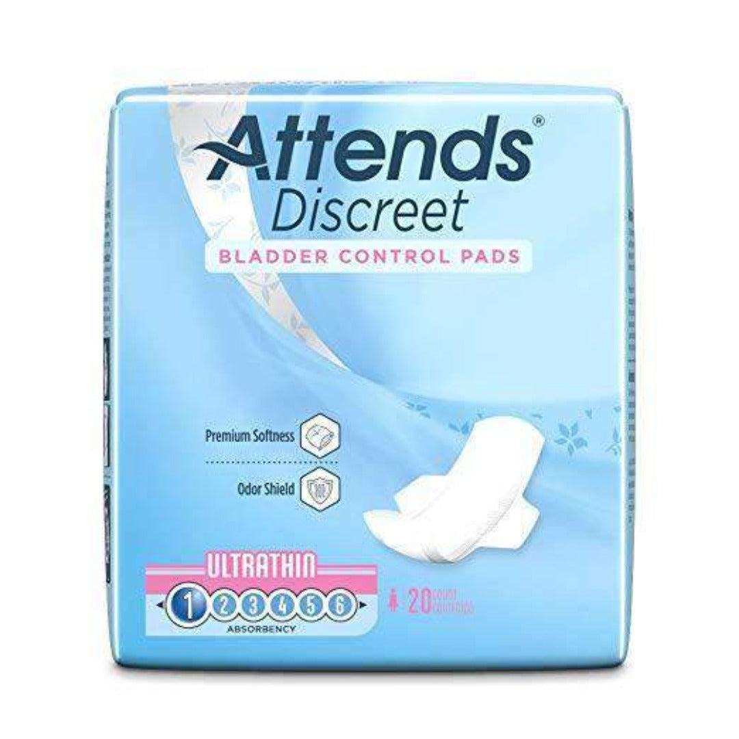 Attends Discreet Incontinence Care Women's Bladder Control Pads with Advanced DermaDry Technology - primehubstore.shop Incontinence
