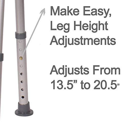 Carex Adjustable Bath and Shower Seat – Height Adjustable Shower Stool - primehubstore.shop Bath Stool