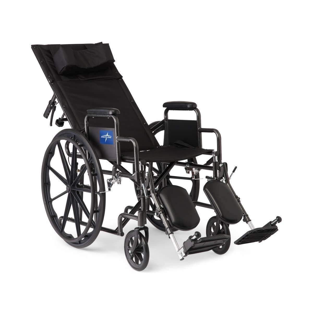 Medline Guardian Folding Reclining Wheelchairs - Desk-Length Arms & ELR - primehubstore.shop Reclining Wheelchairs