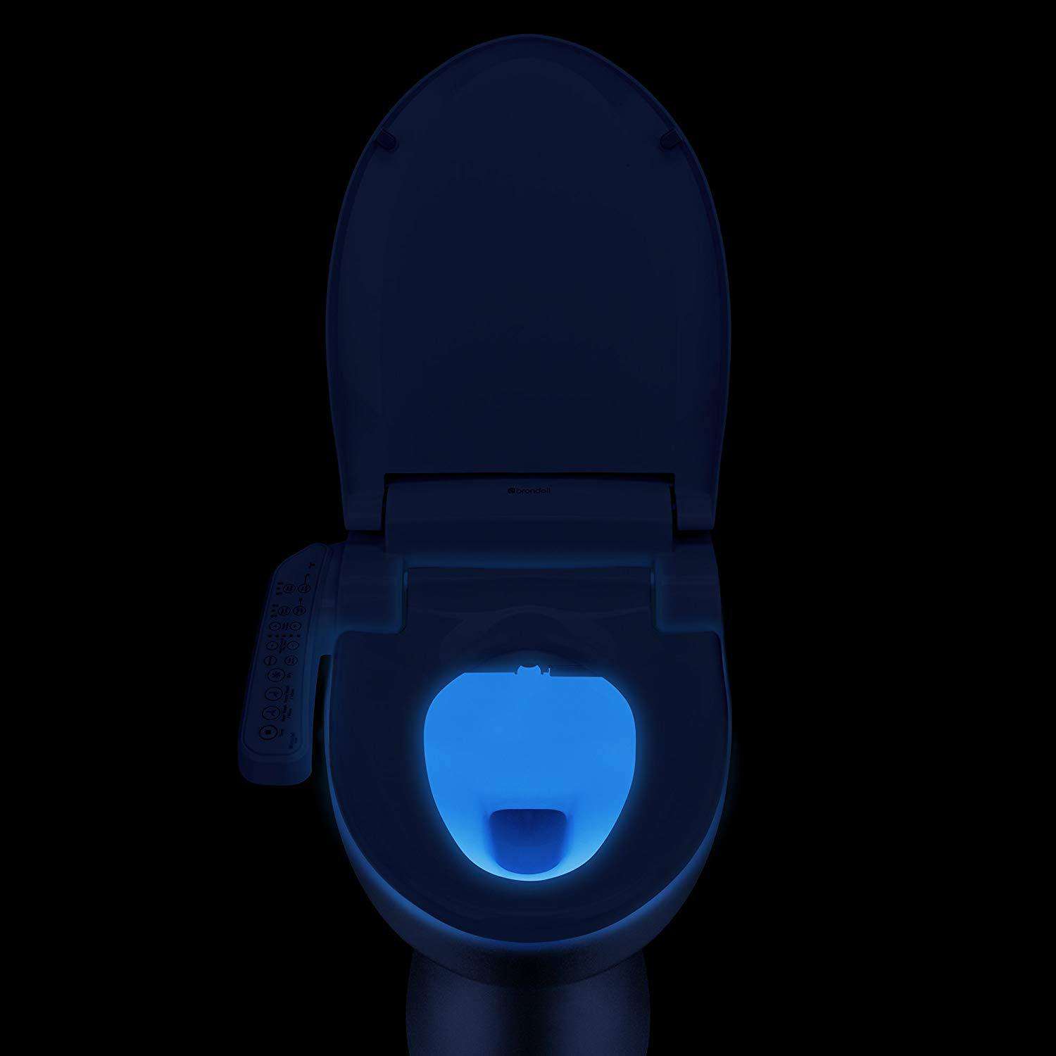 Brondell Swash 400 Bidet Seat with Air Dryer and Stainless-Steel Nozzle – Nightlight & Nozzle Oscillation - primehubstore.shop Bidets