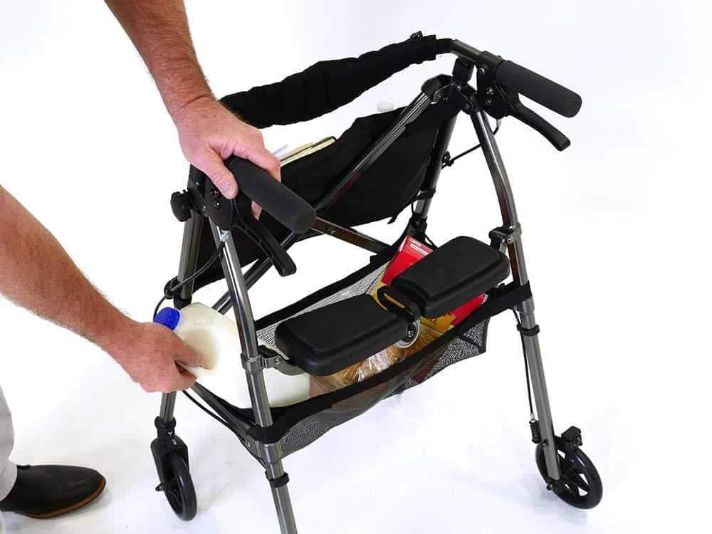 Stander EZ Fold-N-Go Rollator – Lightweight Folding Travel Walker Rollator with 6” Swivel Wheels - primehubstore.shop Rollators