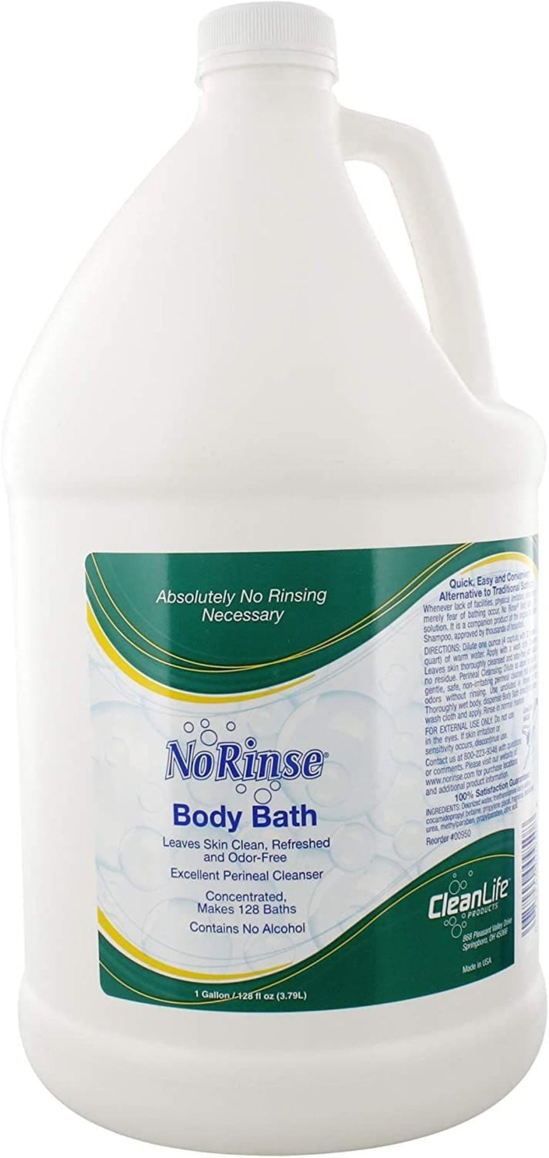 Clean Life No Rinse Body Bath - Complete Bath with No Rinsing Necessary - primehubstore.shop Body Wash