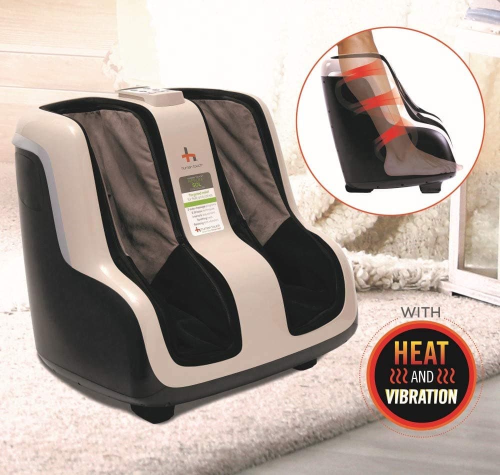 Human Touch Reflex SOL Foot and Calf Relaxation Shiatsu Massager with Heat and Vibration - primehubstore.shop Foot Massagers
