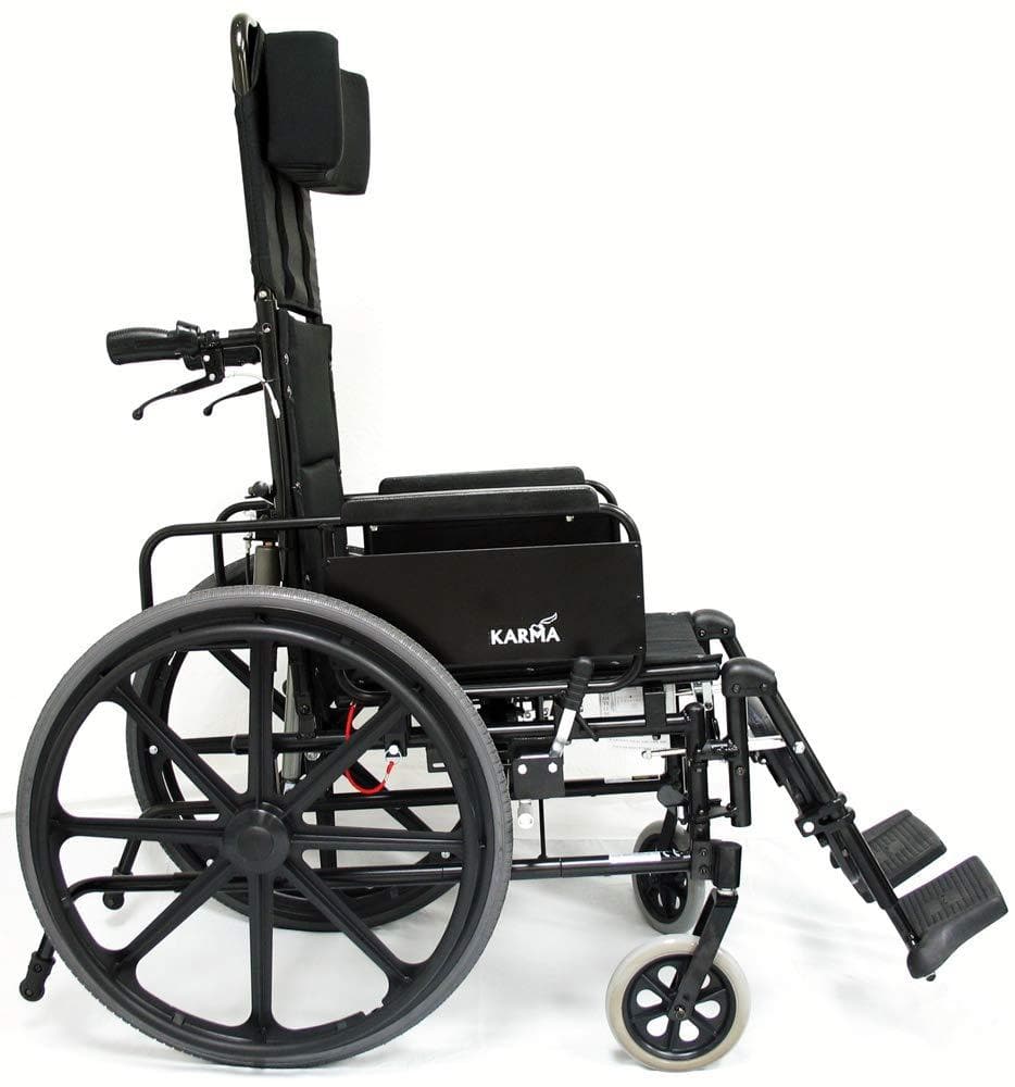 Karman Healthcare KM5000 Ultralight Reclining Transport Wheelchair - primehubstore.shop Wheelchairs