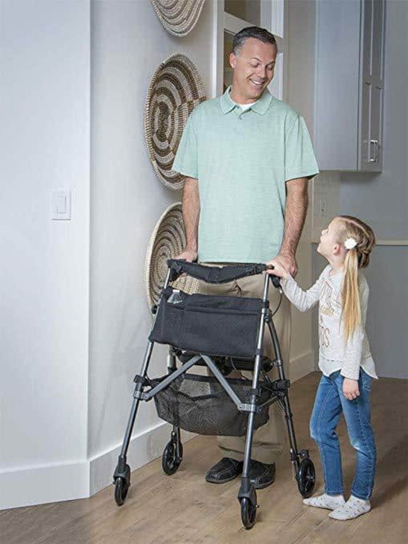 Stander EZ Fold-N-Go Rollator – Lightweight Folding Travel Walker Rollator with 6” Swivel Wheels - primehubstore.shop Rollators