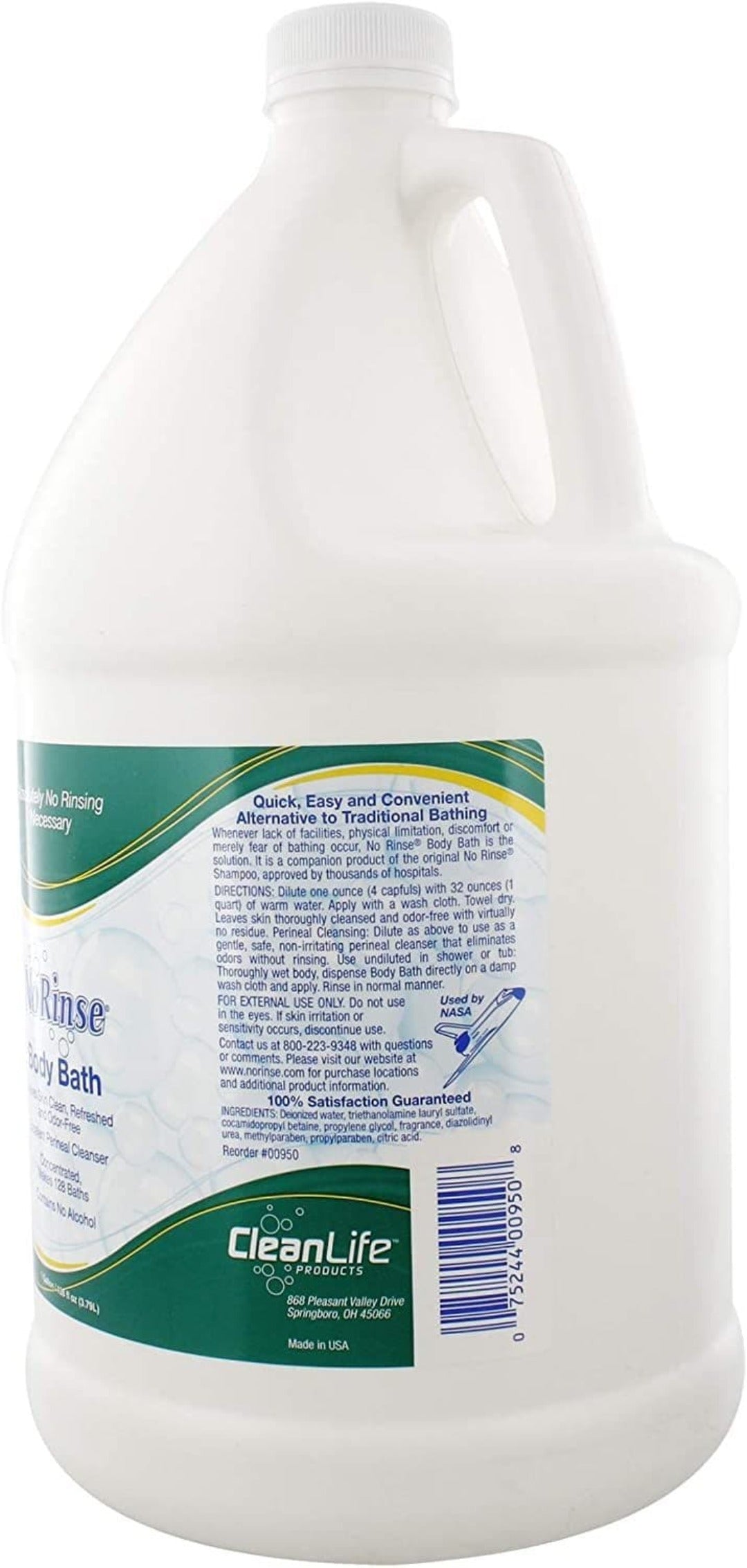 Clean Life No Rinse Body Bath - Complete Bath with No Rinsing Necessary - primehubstore.shop Body Wash