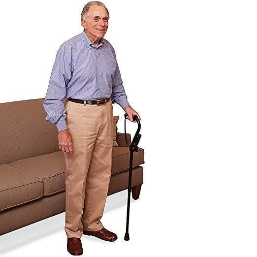 Carex Stand Assist Uplift Walking Cane with Secondary Flip Down Handle - primehubstore.shop Canes