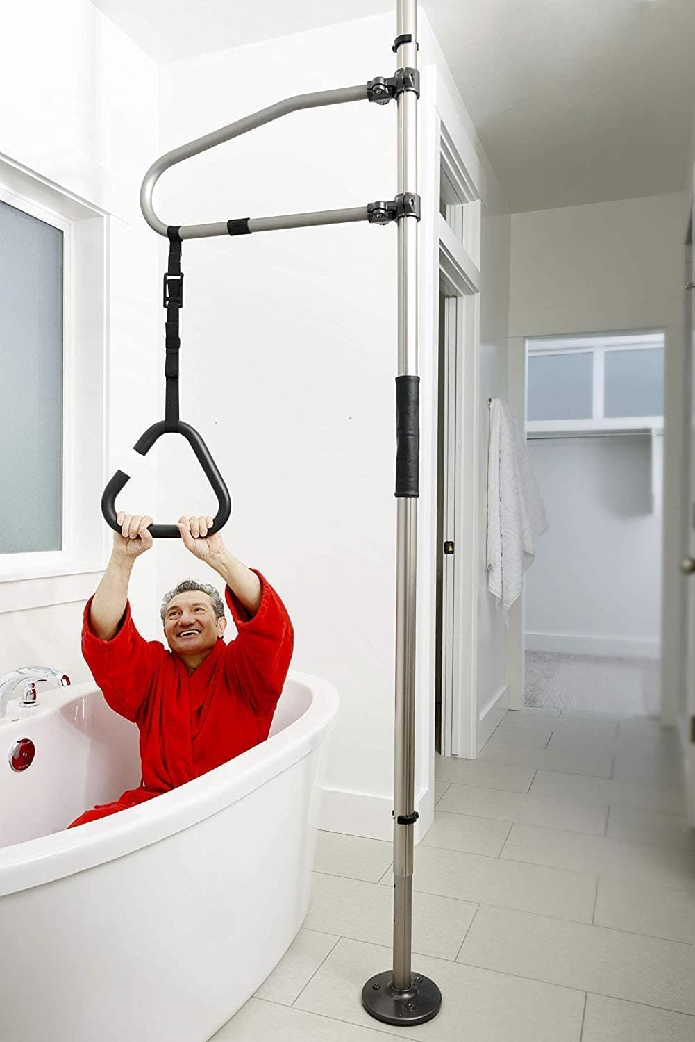Signature Life Sure Stand Pole Trapeze Grab Bar Accessory - primehubstore.shop Trapeze Grab Bars