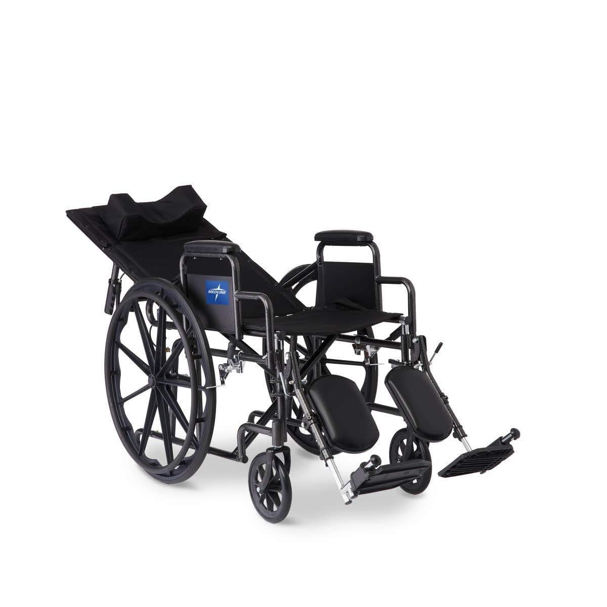 Medline Guardian Folding Reclining Wheelchairs - Desk-Length Arms & ELR - primehubstore.shop Reclining Wheelchairs