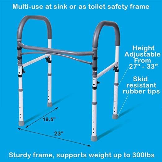 Carex Toilet Safety Rails & Standing Aid - primehubstore.shop Toilet Safety Frames