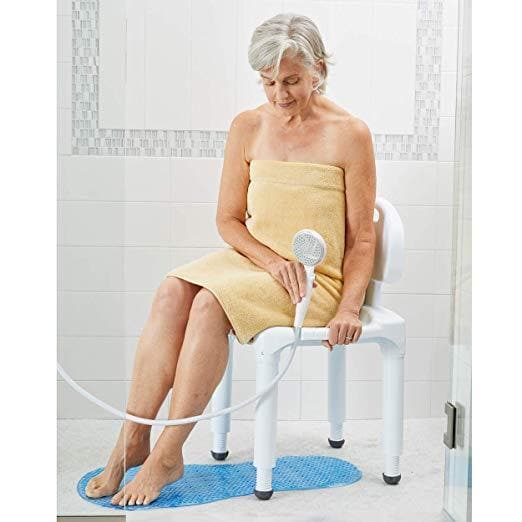 Carex Bariatric Bath Seat And Shower Chair With Back and Anti-Slip Feet - primehubstore.shop Bath Benches & Seats
