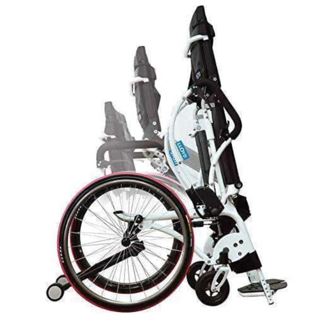 Foldawheel Leo II Lightest Manual Standing Power Wheelchairs - Weighs Only 59 Lbs - primehubstore.shop Wheelchairs