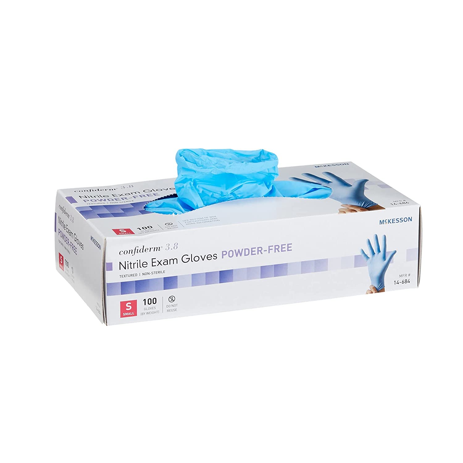 McKesson Confiderm® Nitrile Exam Gloves - NonSterile Standard Cuff Length - primehubstore.shop Nitrile Gloves