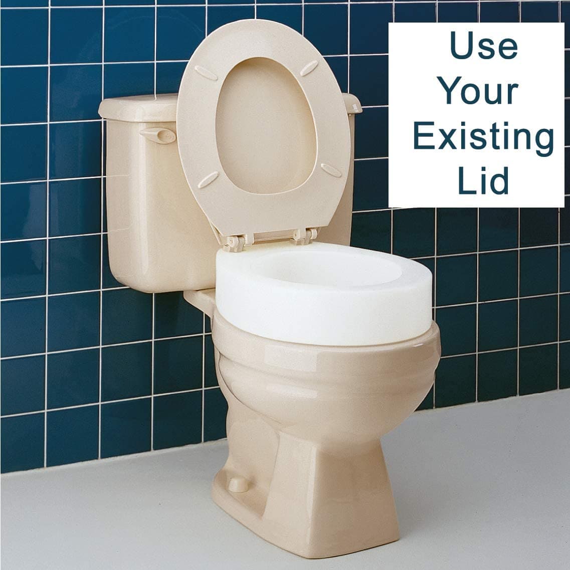 Carex Toilet Seat Risers - Adds 3.5 inches to Toilet Height - primehubstore.shop Toilet Seat Risers
