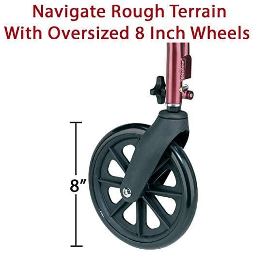 Carex Deluxe Folding Rolling Walker Rollator with Seat & Storage - primehubstore.shop Rollators