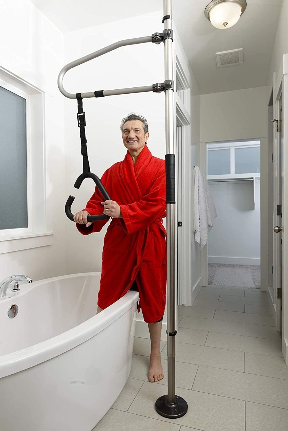 Signature Life Sure Stand Pole Trapeze Grab Bar Accessory - primehubstore.shop Trapeze Grab Bars