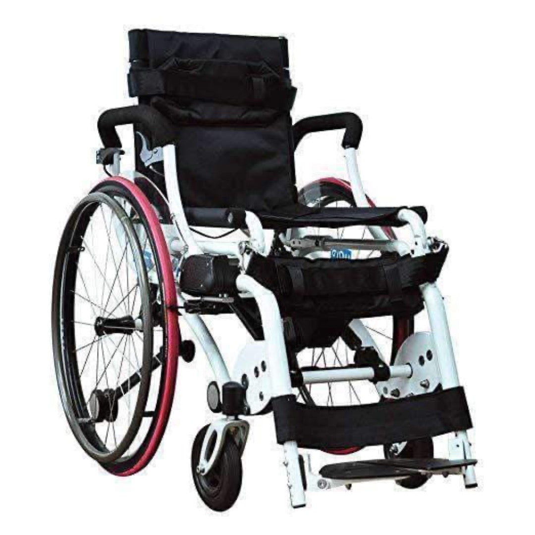 Foldawheel Leo II Lightest Manual Standing Power Wheelchairs - Weighs Only 59 Lbs - primehubstore.shop Wheelchairs