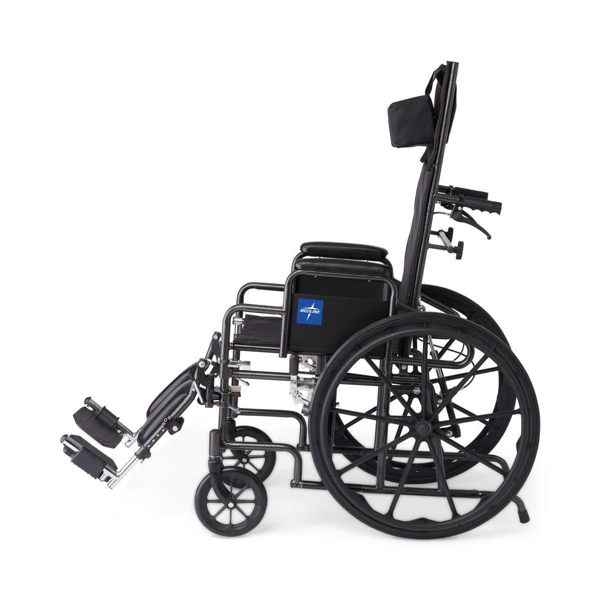 Medline Guardian Folding Reclining Wheelchairs - Desk-Length Arms & ELR - primehubstore.shop Reclining Wheelchairs