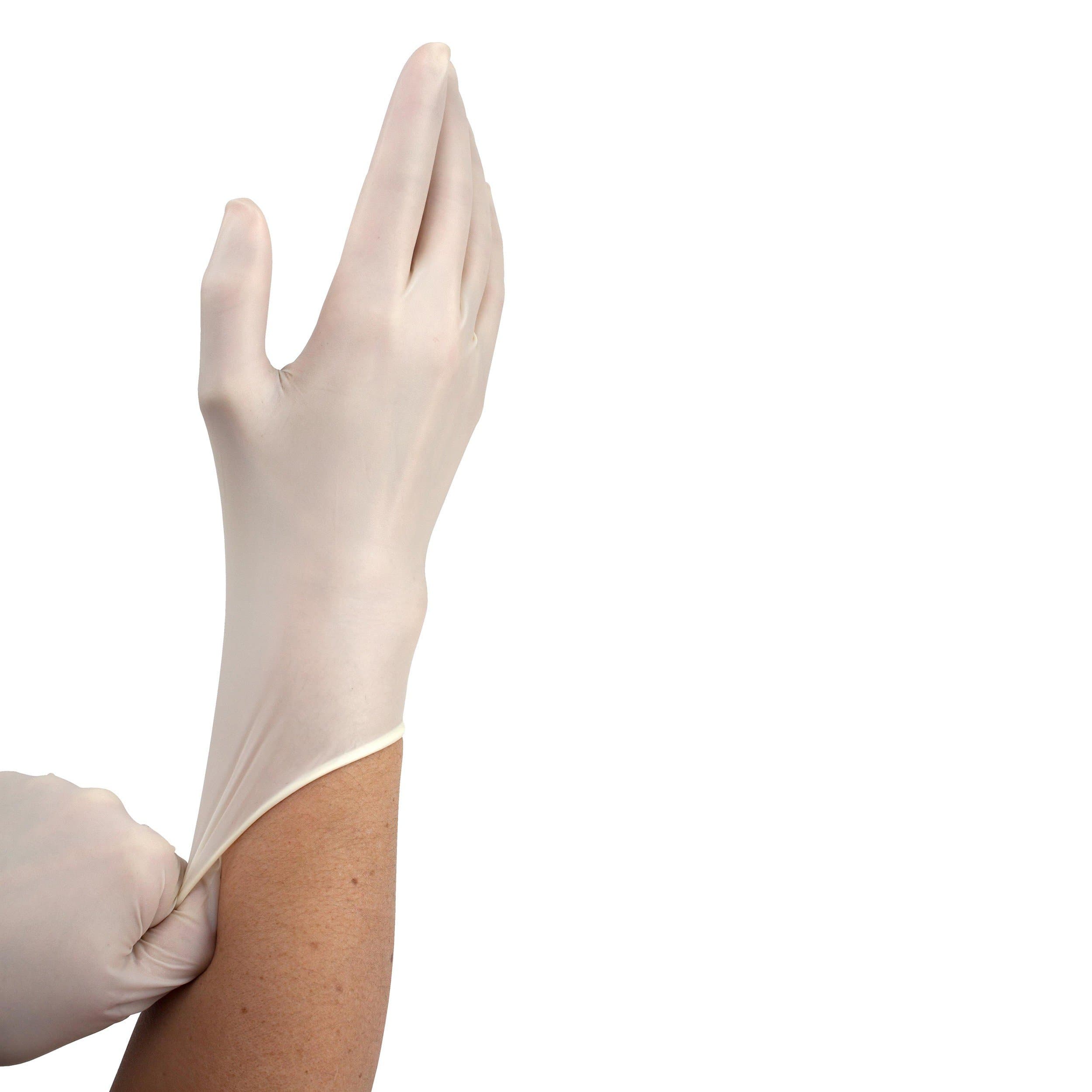 Dynarex AccuTouch Latex Exam Gloves with Hand-Conforming Flexibility - primehubstore.shop Latex Gloves