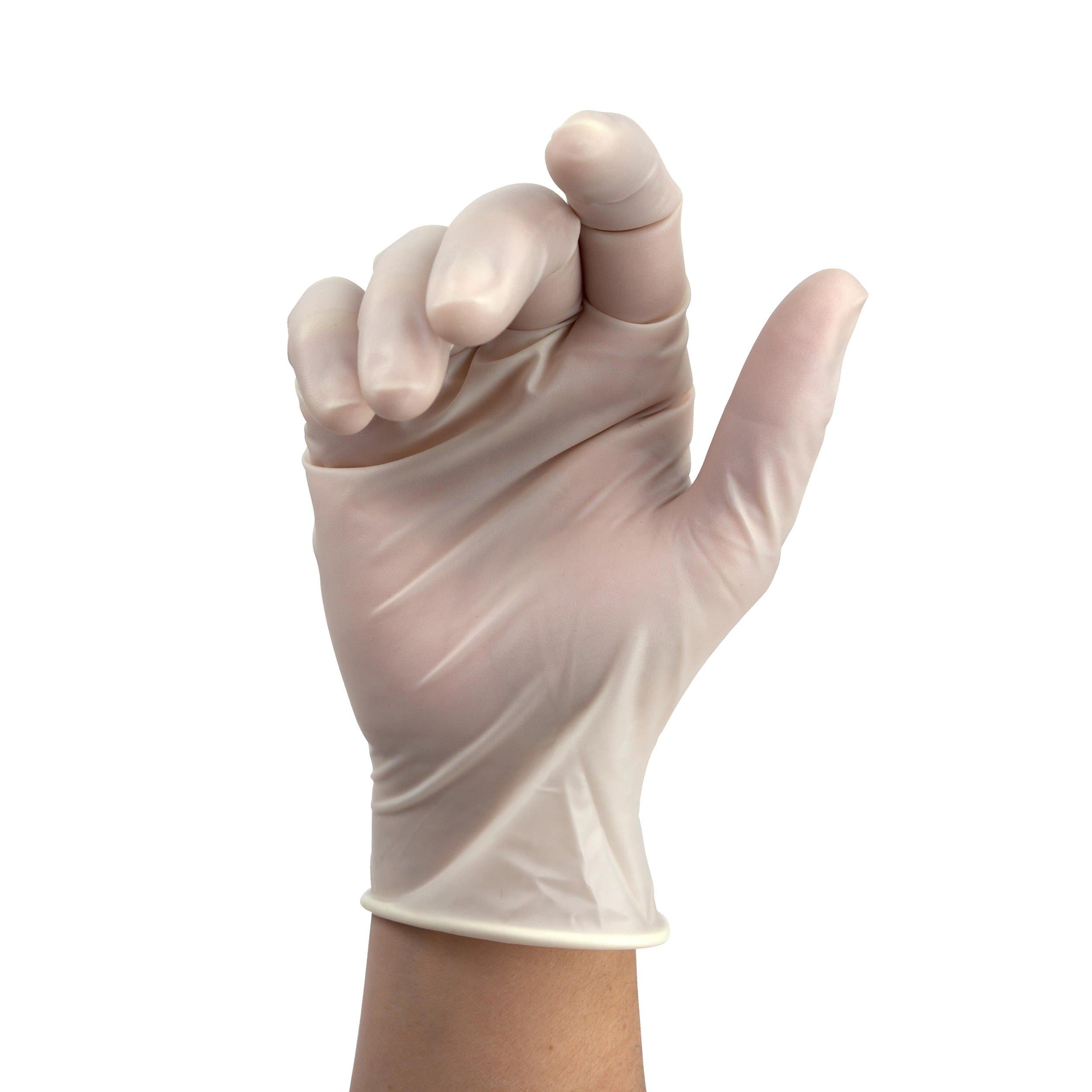 Dynarex AccuTouch Latex Exam Gloves with Hand-Conforming Flexibility - primehubstore.shop Latex Gloves