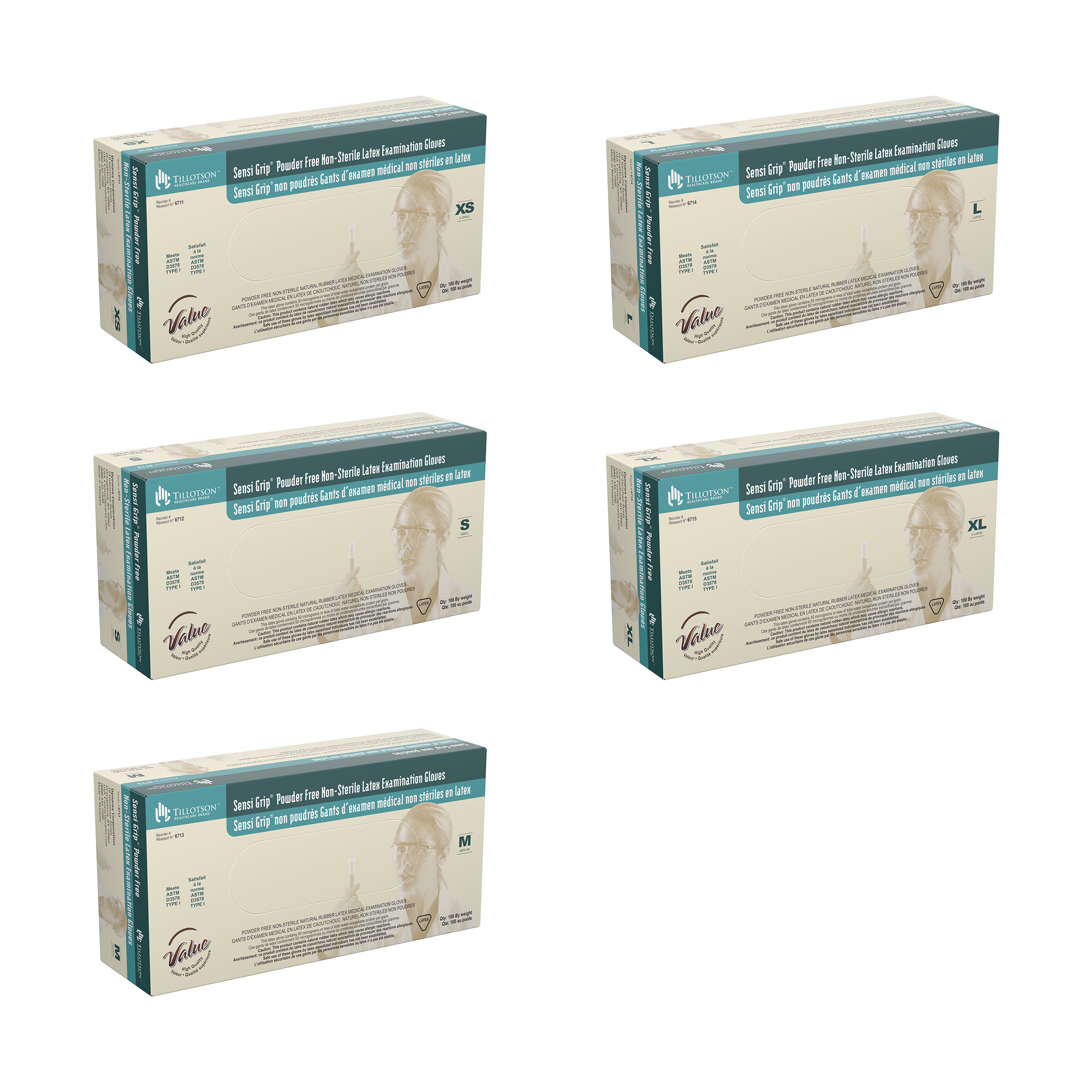 Dynarex Sensi Grip Powder Free Latex Exam Gloves - primehubstore.shop Latex Gloves