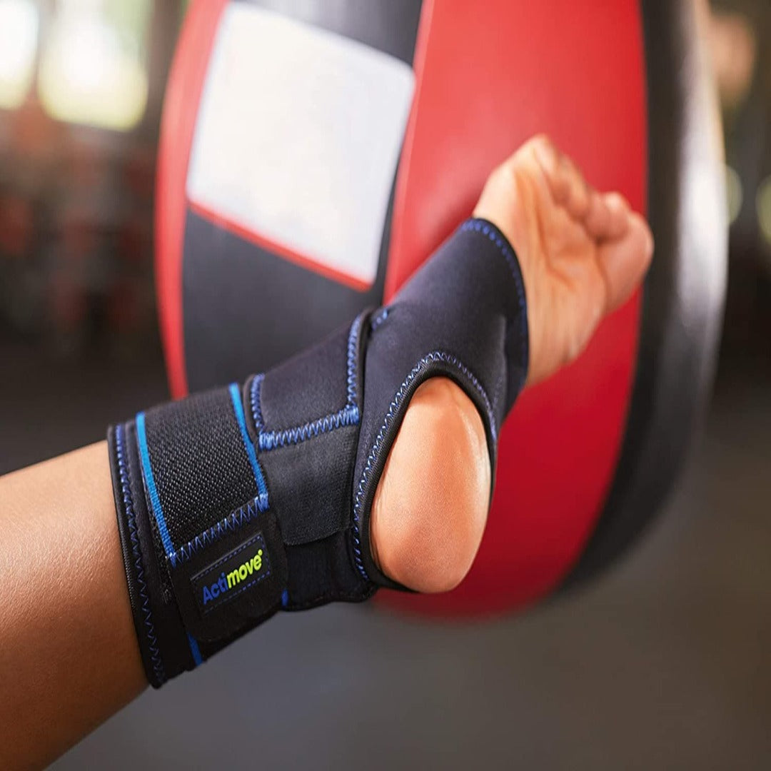 Actimove Ankle Stabilizer Criss-Cross Straps Universal Black - primehubstore.shop Ankle Support