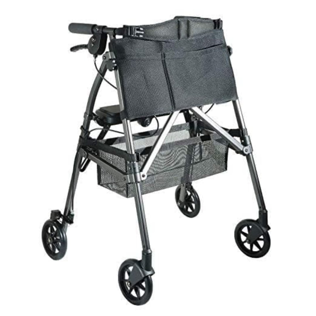 Stander EZ Fold-N-Go Rollator – Lightweight Folding Travel Walker Rollator with 6” Swivel Wheels - primehubstore.shop Rollators