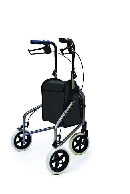 Lumex 3-Wheel Cruiser Folding Rollators with Storage Pouch - primehubstore.shop Rollators