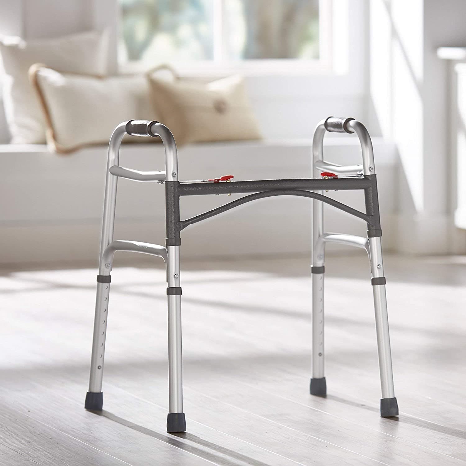 McKesson Aluminum Junior Folding Walker 25 to 32" H - Up To 350 lbs - primehubstore.shop walkers