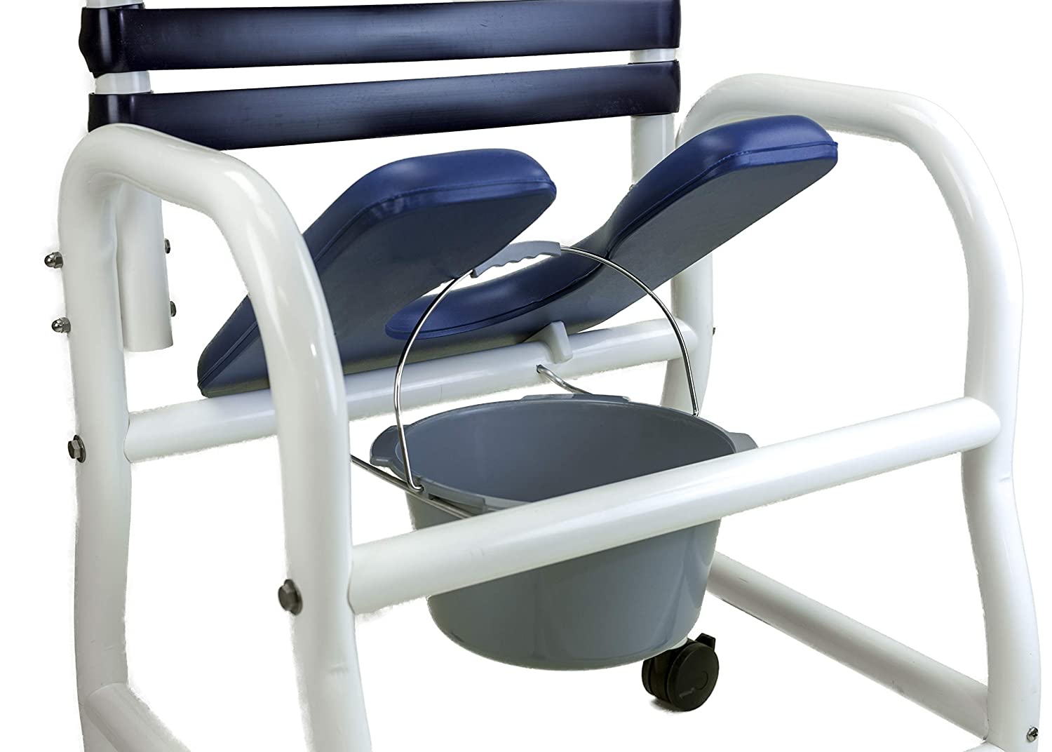 Mor-Medical XL Heavy Duty Deluxe PVC Shower Commode Chair - 610 lb Cap - primehubstore.shop PVC Shower Chairs