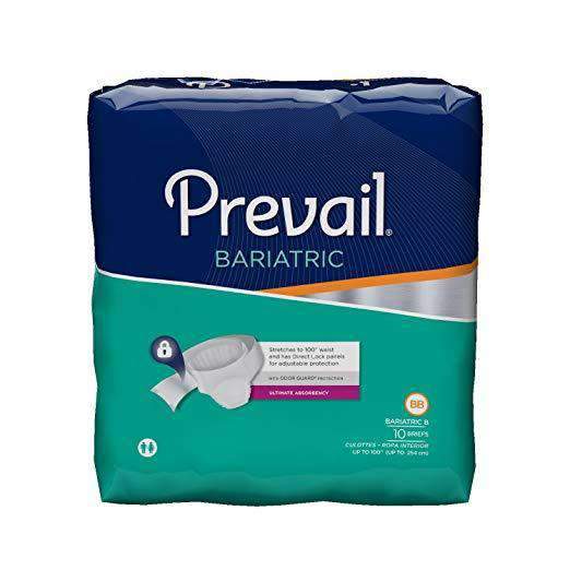 Prevail Unisex Bariatric Incontinence Adult Briefs with Breathable Zones - primehubstore.shop Incontinence