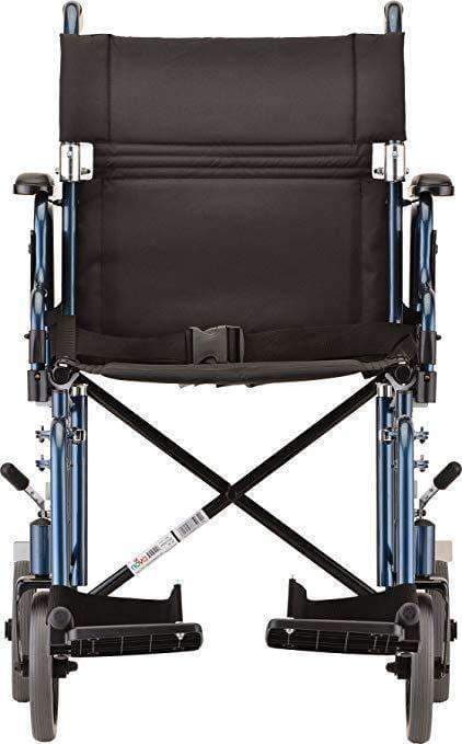 Nova Medical 349 19" Transport Chair with Detachable Arms & Swing Away Foot Rests - primehubstore.shop Transport Chairs
